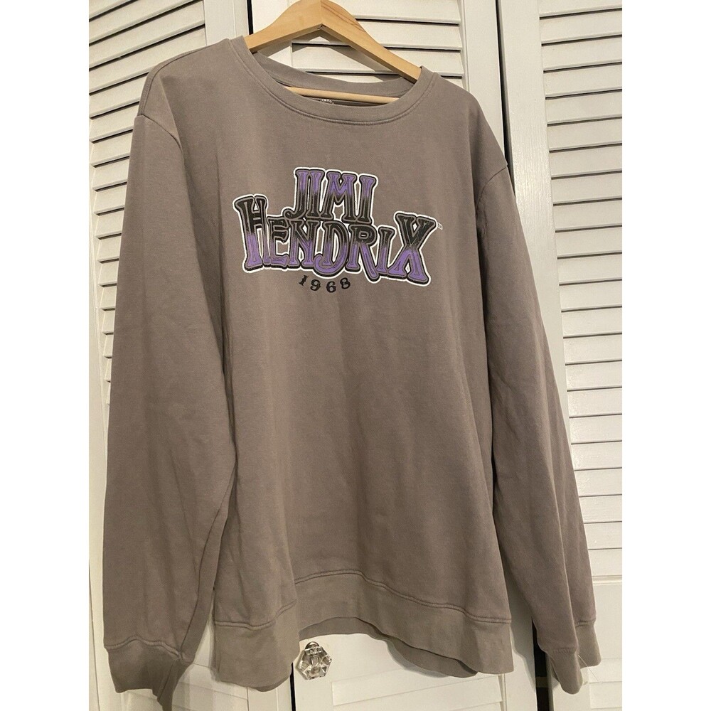 Authentic Hendrix Jimi Men’s Crewneck Pullover 2XL Graphic